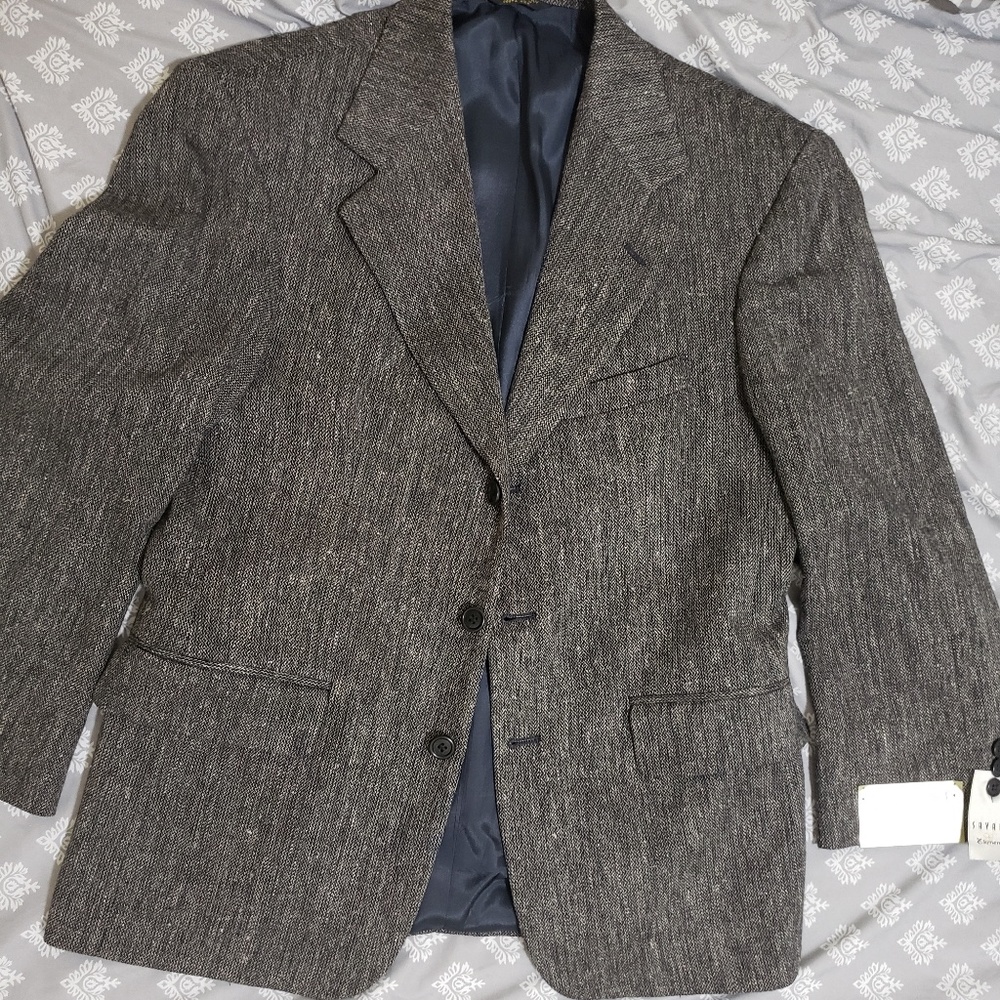 Savane Elements - Grey Men's 38 Short Blazer